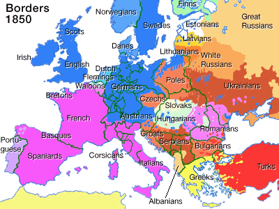 Maps: World Map 1850
